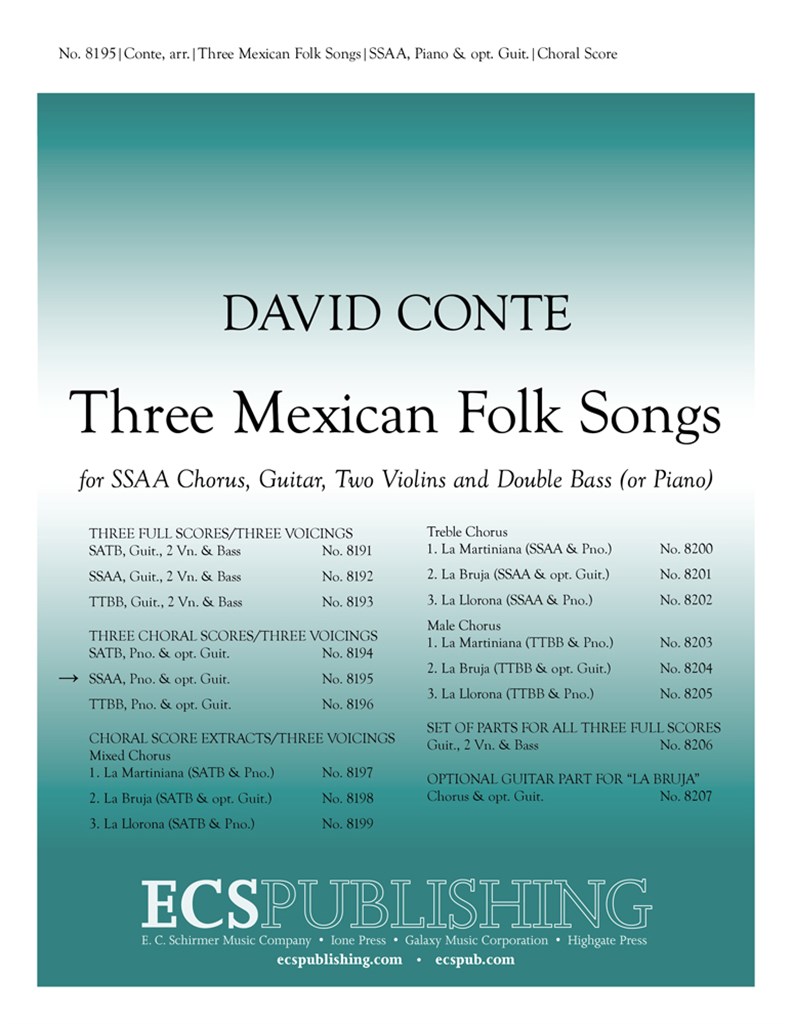 Three Mexican Folk Songs