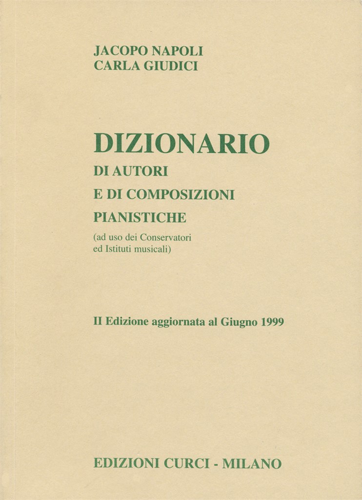Dizionario Di Autori E Di Composizioni Pianistiche