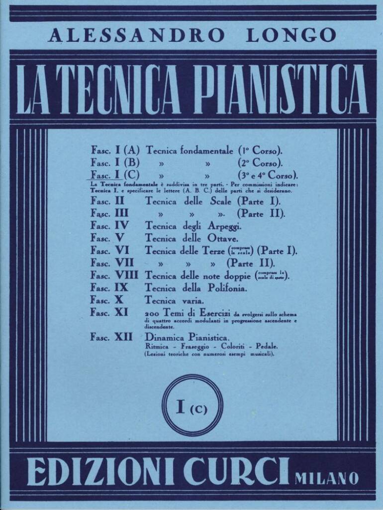 Tecnica Pianistica Vol. 1 C