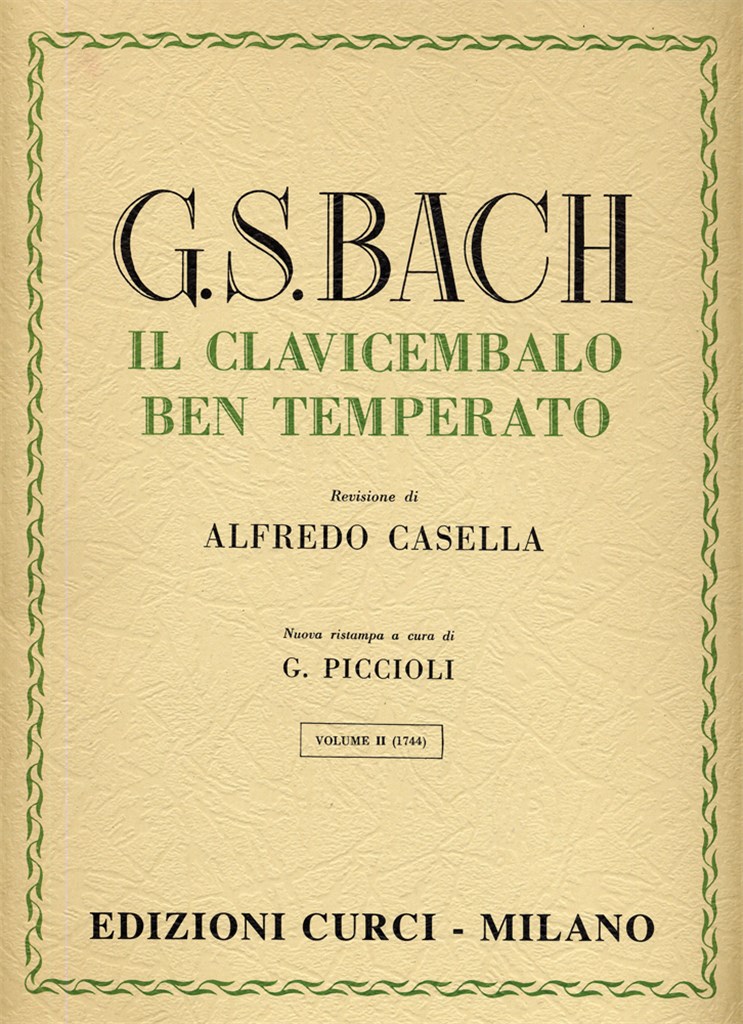 Clavicembalo Ben Temperato Vol. 1 (Casella)