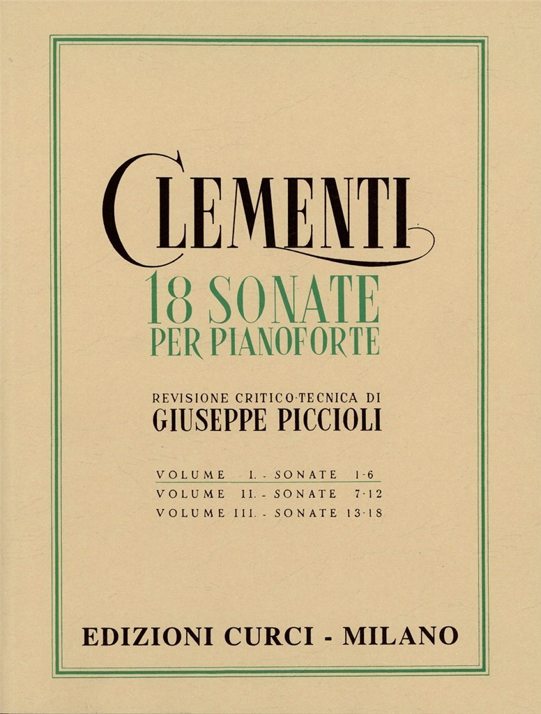 Sonate (18) Vol. 1 (Piccioli)