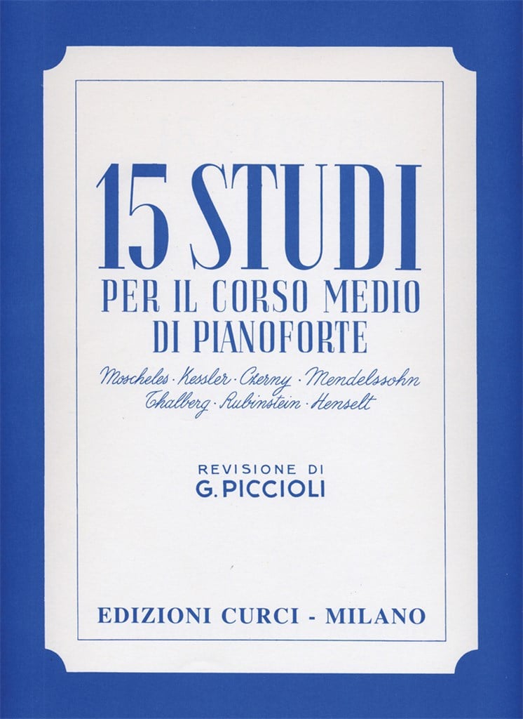 Studi (15) Per Il Corso Medio (Piccioli)