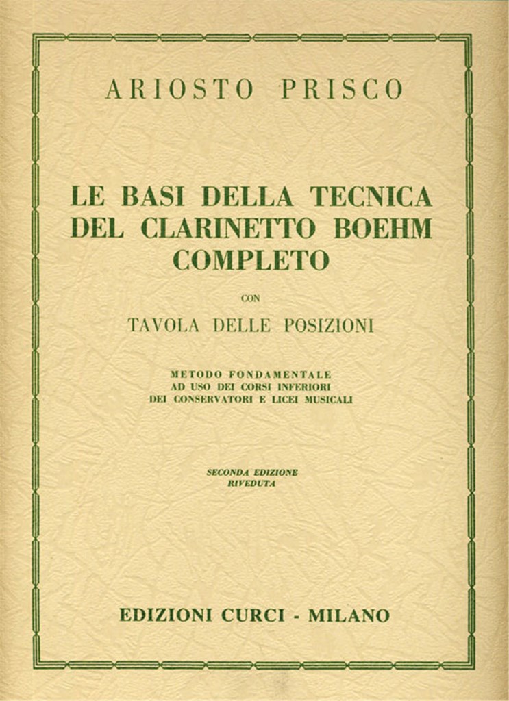 Basi Della Tecnica Del Clarinetto Boehm
