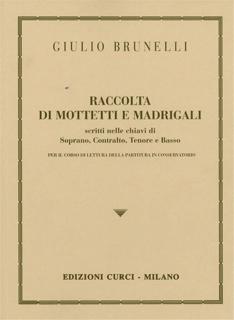 Raccolta Di Mottetti E Madrigali Per Preparazione