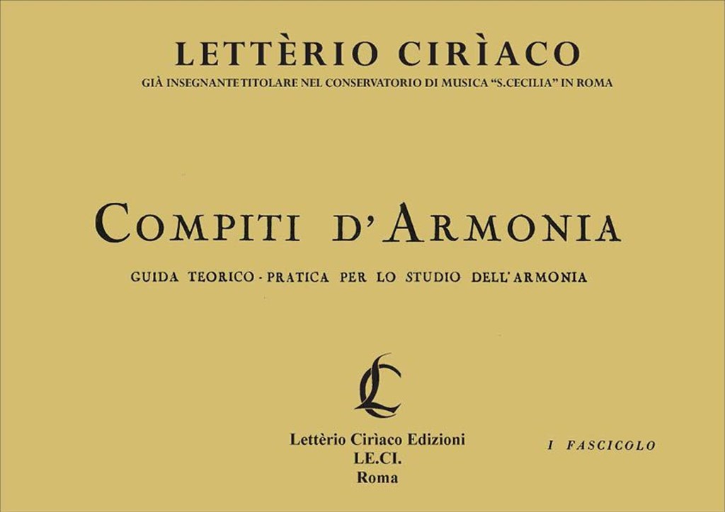 Compiti di Armonia 1 Fascicolo
