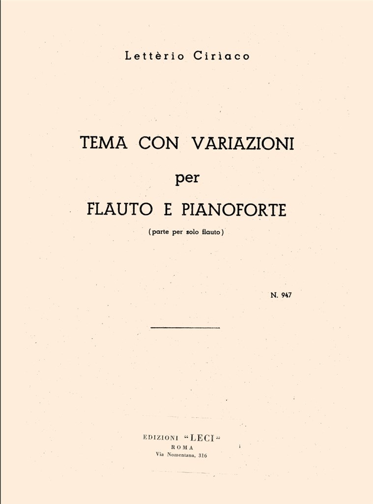 Tema Con Variazioni
