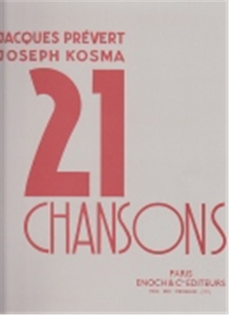 21 Chansons Receuil