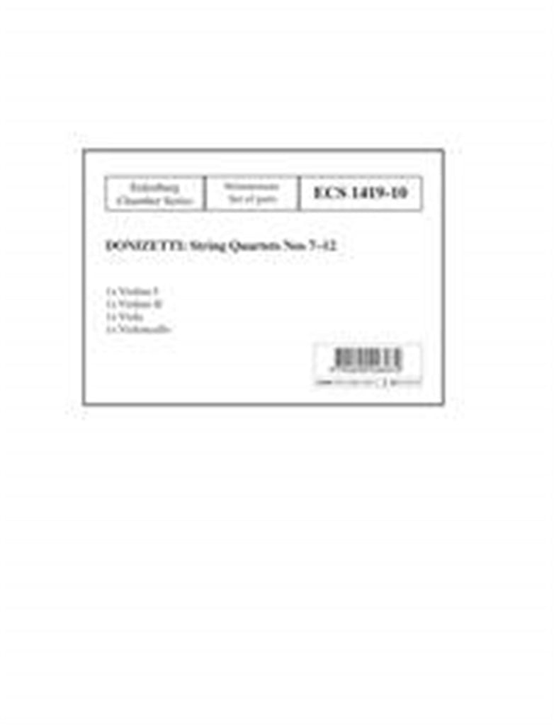 Streichquartette Nr. 7-12
