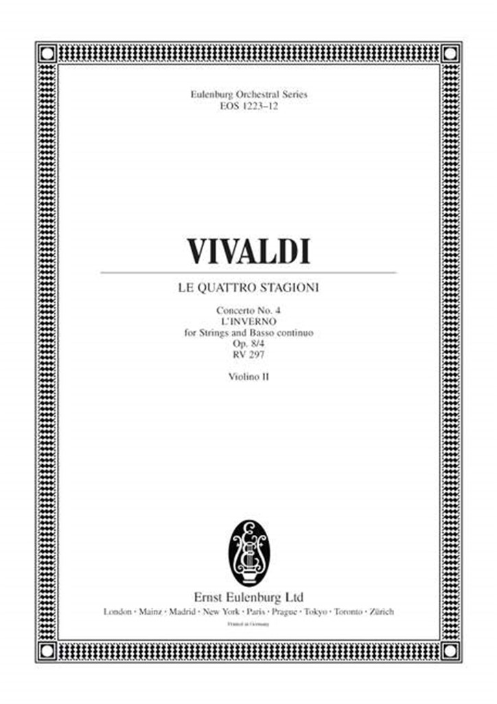 Die vier Jahreszeiten op. 8/4 RV 297 / PV 442