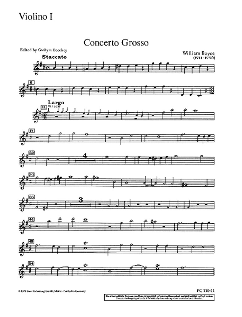 Concerto grosso h-Moll