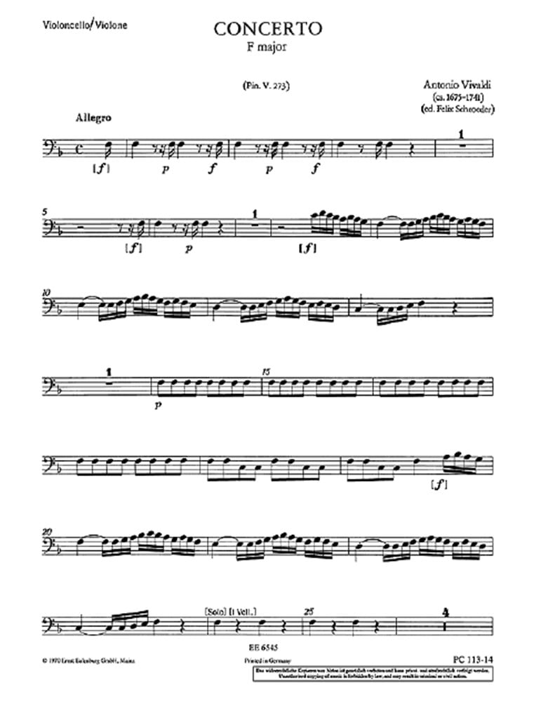 Concerto F-Dur op. 46/2 RV 569 / PV 273