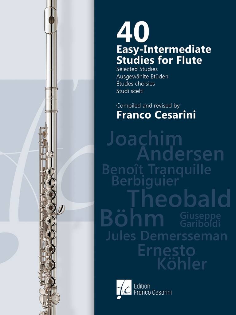 40 Easy-Intermediate Studies for Flute
