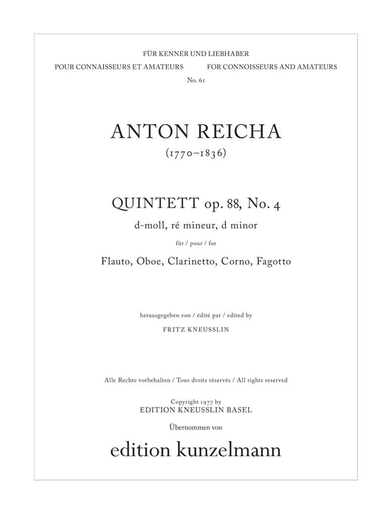 Quintett Op. 88-4