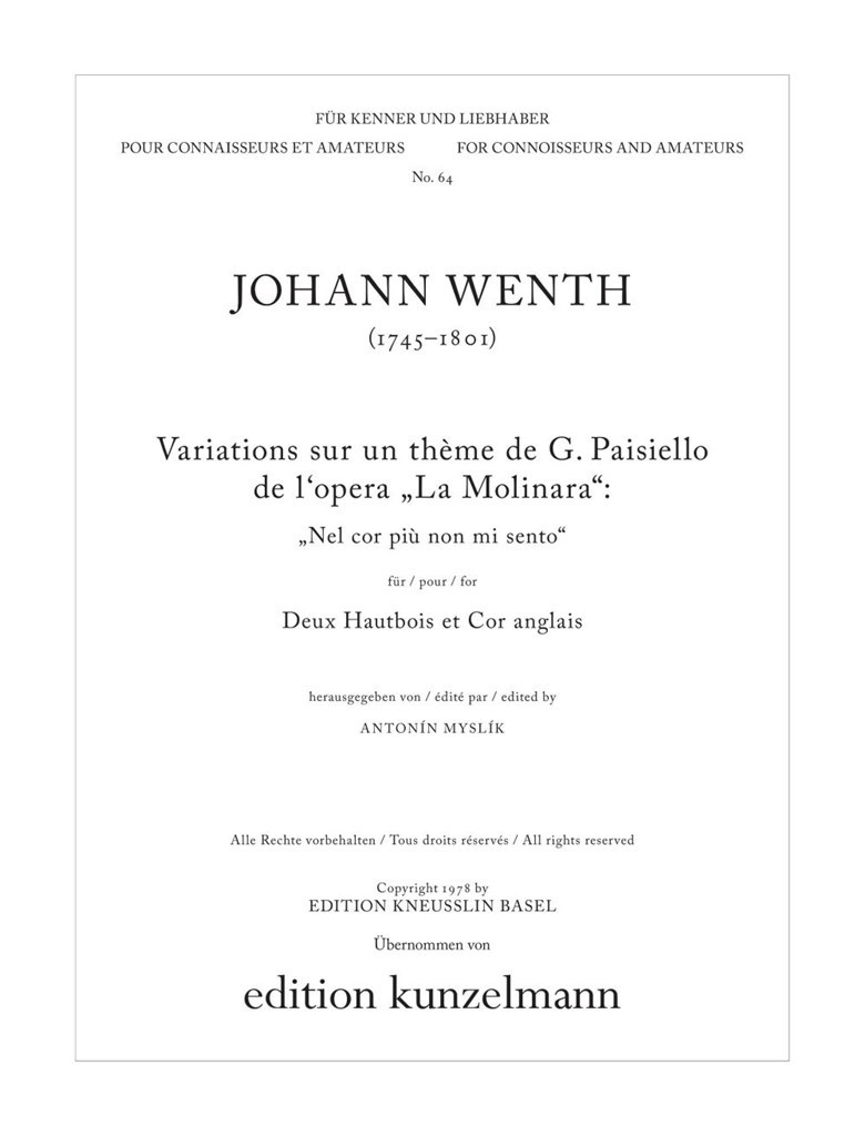 Variationen Über Ein Thema Von G. Paisiello