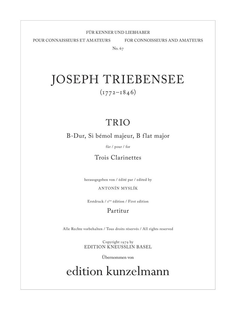 Trio Für 3 Klarinetten