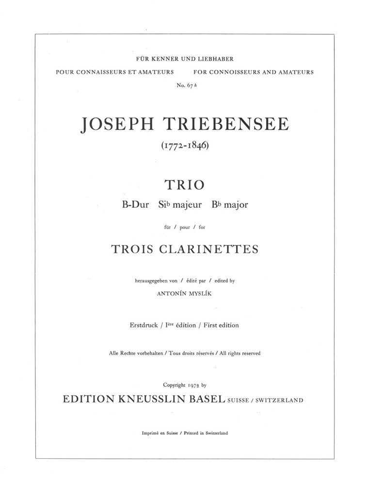 Trio Für 3 Klarinetten