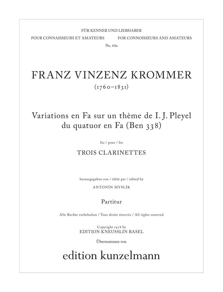 Variationen Über Ein Thema Von I. J. Pleyel