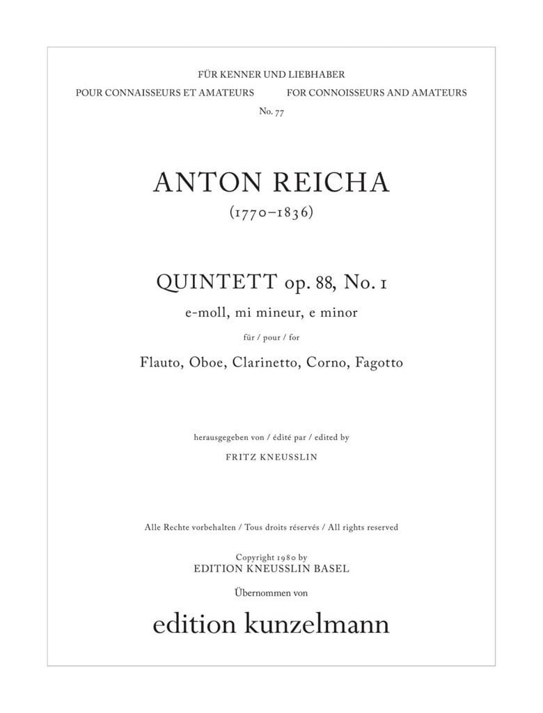 Quintett Op. 88-1