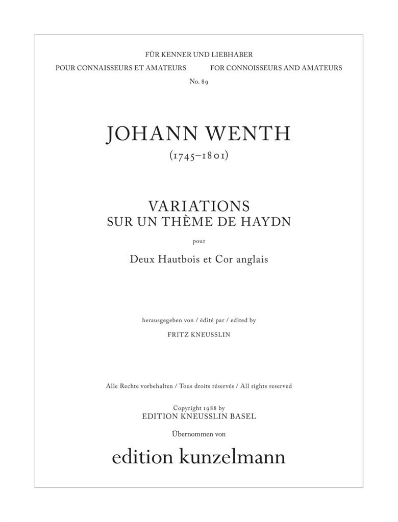 Variations Sur Un Thème De Haydn