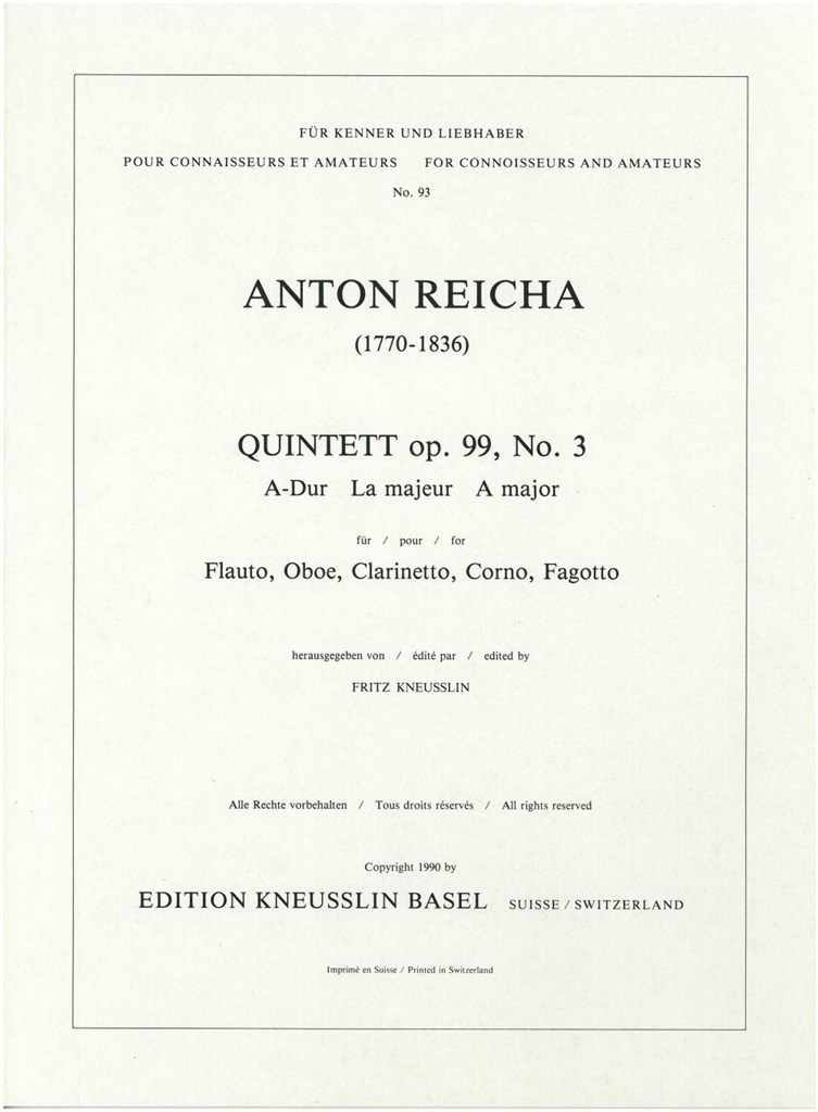 Quintett Op. 99-3