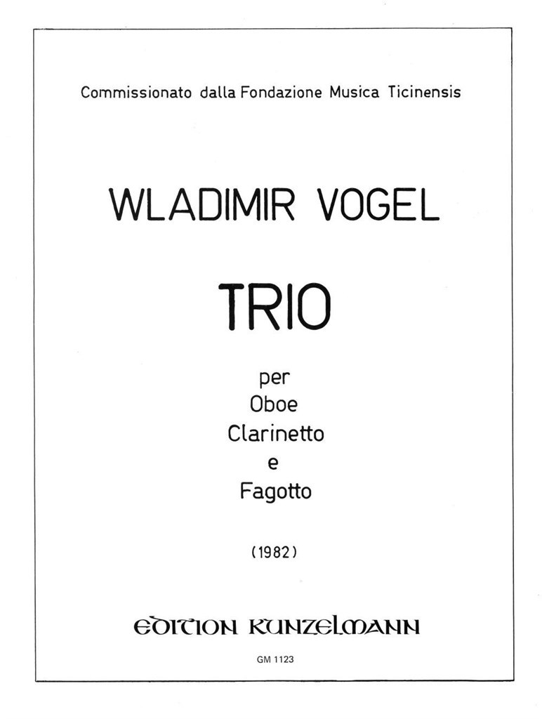 Trio Für Oboe, Klarinette und Fagott