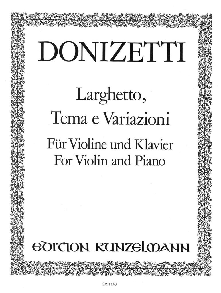 Larghetto, Thema und Variazionen