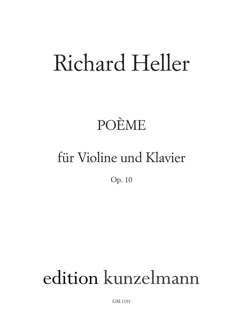 Poème Für Violine und Klavier