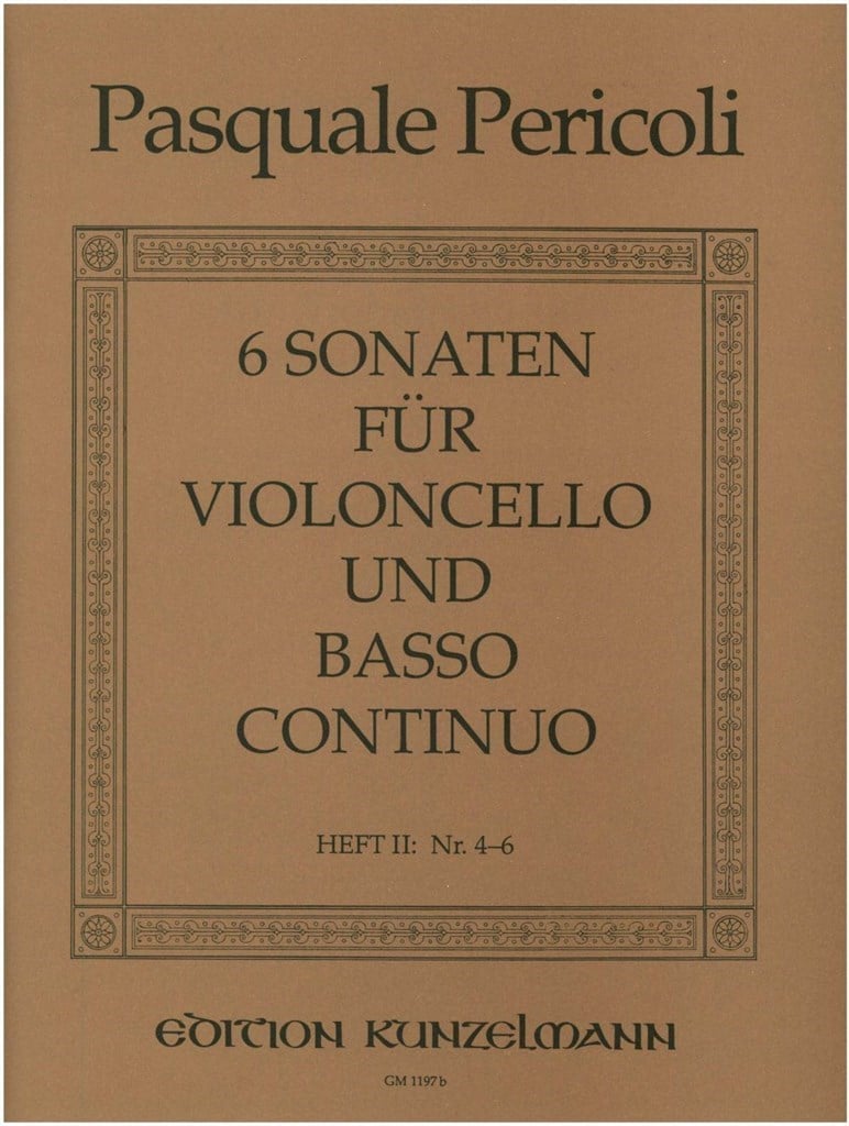 6 Sonaten Für Violoncello