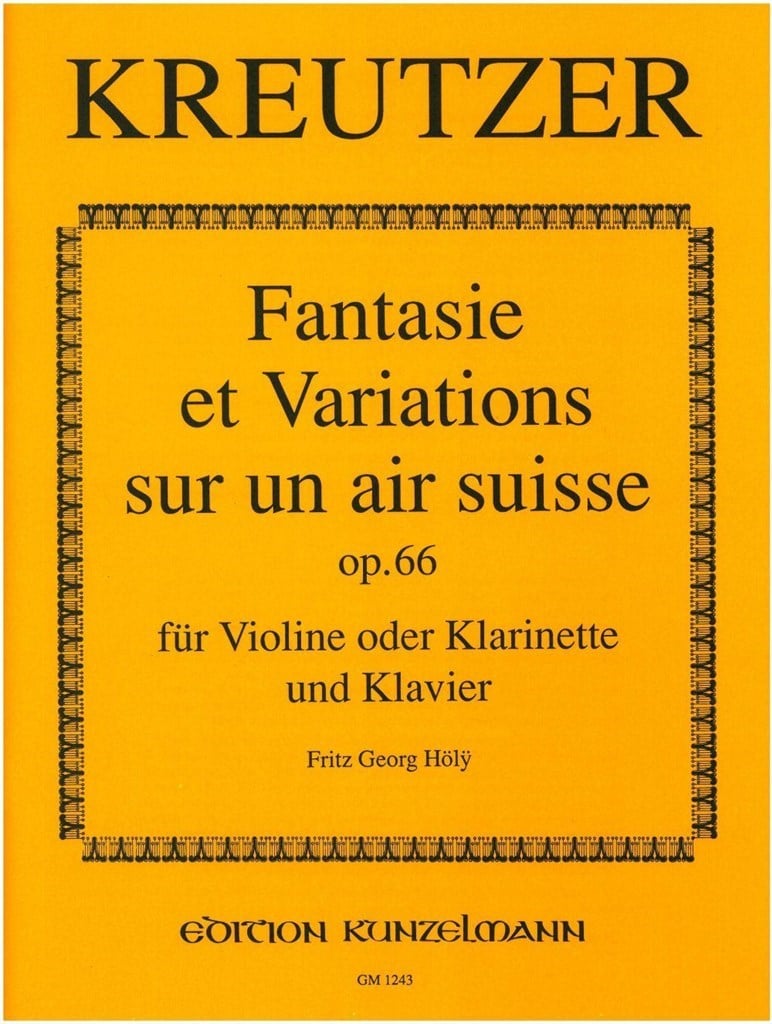 Fantasie Et Variations Sur Un Air Suisse