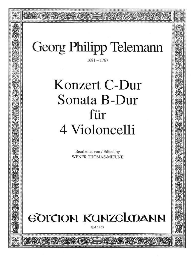 Telemann Für 4 Violoncelli