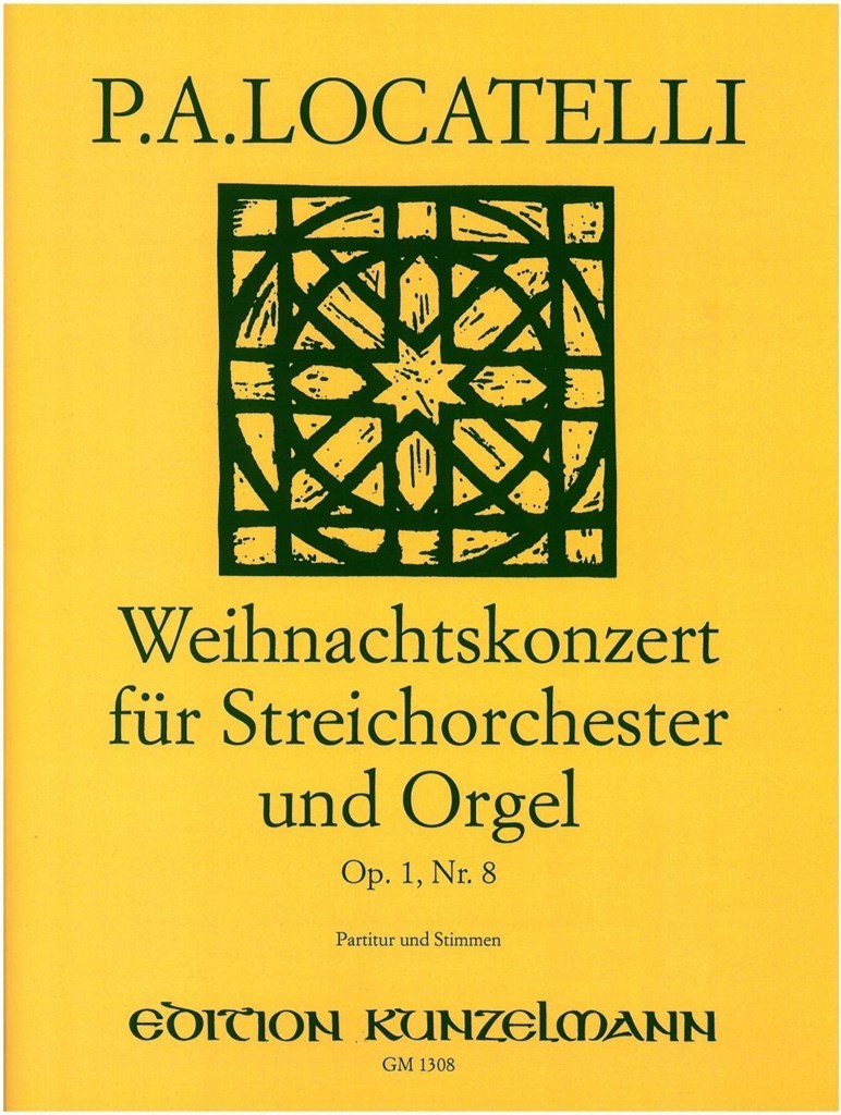Weihnachtskonzert Für Streicher und Orgel Op. 1-8