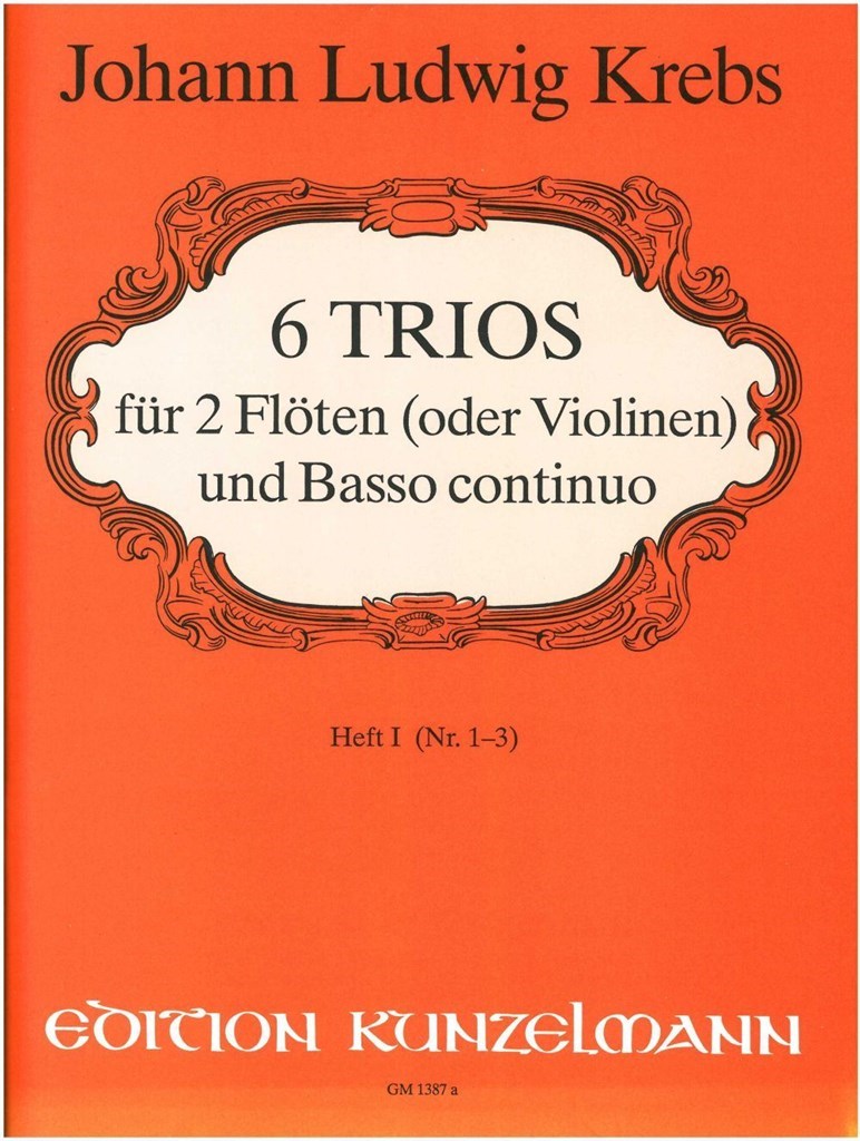 6 Trios Für 2 Flöten und Basso Continuo