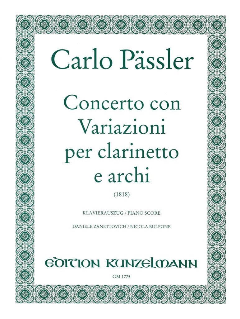 Concerto Con Variazioni Für Klarinette