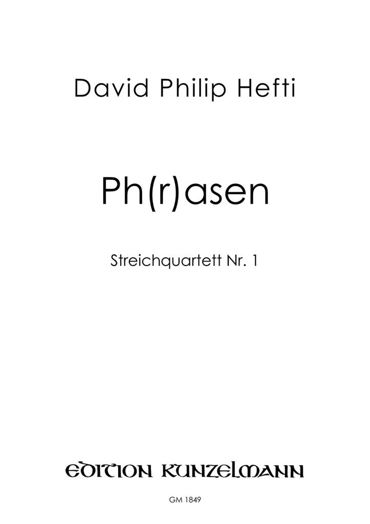 Ph(R)Asen, Streichquartett Nr. 1