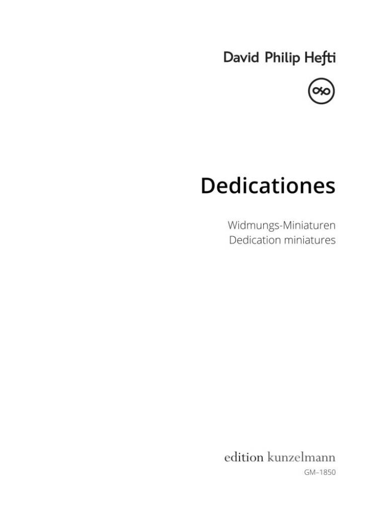 Dedicationes (Widmungs-Miniaturen)