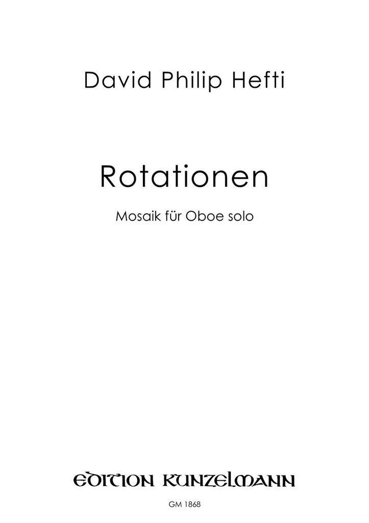 Rotationen, Mosaik Für Oboe Solo