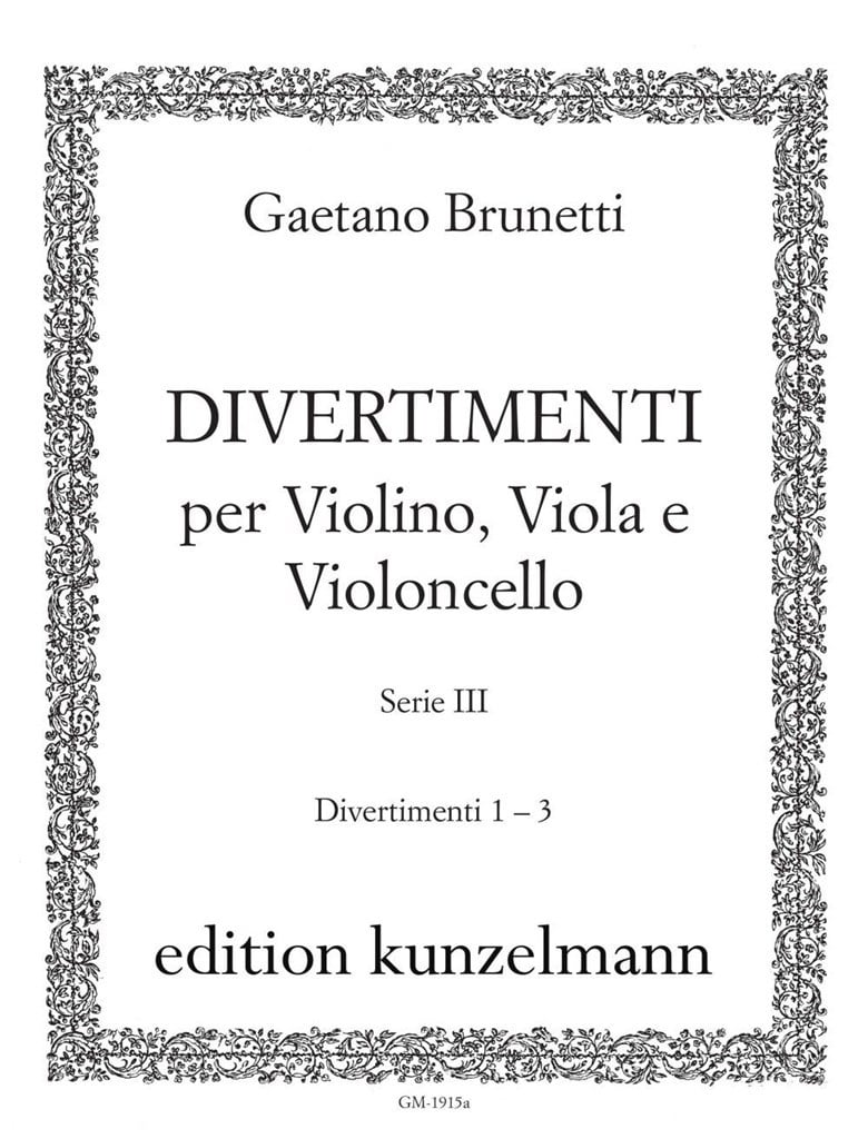6 Divertimenti Für Violine, Viola und Violoncello