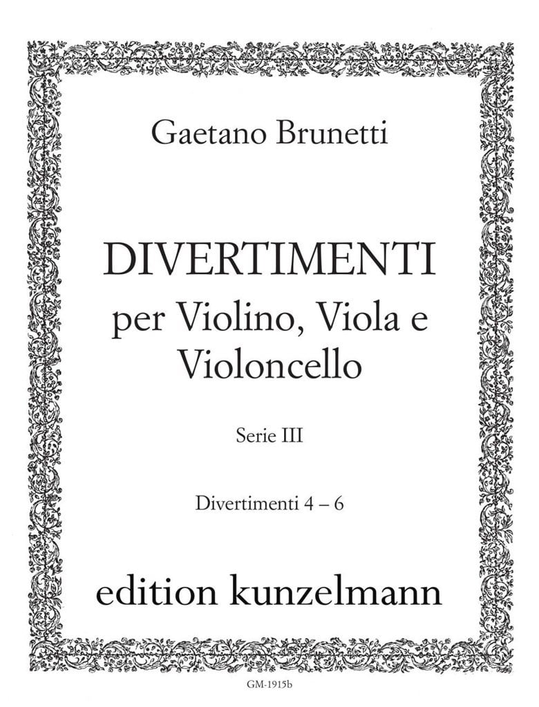 6 Divertimenti Für Violine, Viola und Violoncello