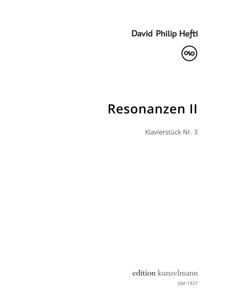 Resonanzen Ii - Klavierstück Nr. 3