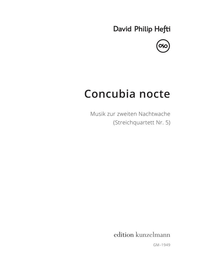 Concubia Nocte - Streichquartett Nr. 5