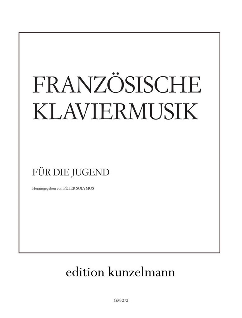 Französische Klaviermusik Für Die Jugend
