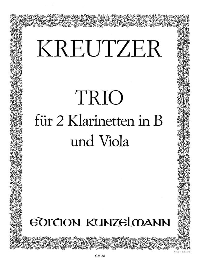 Trio Für 2 Klarinetten und Viola