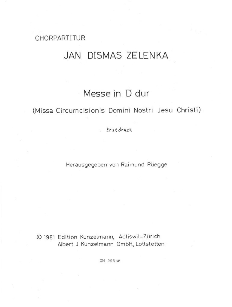 Missa Circumcisionis D-Dur