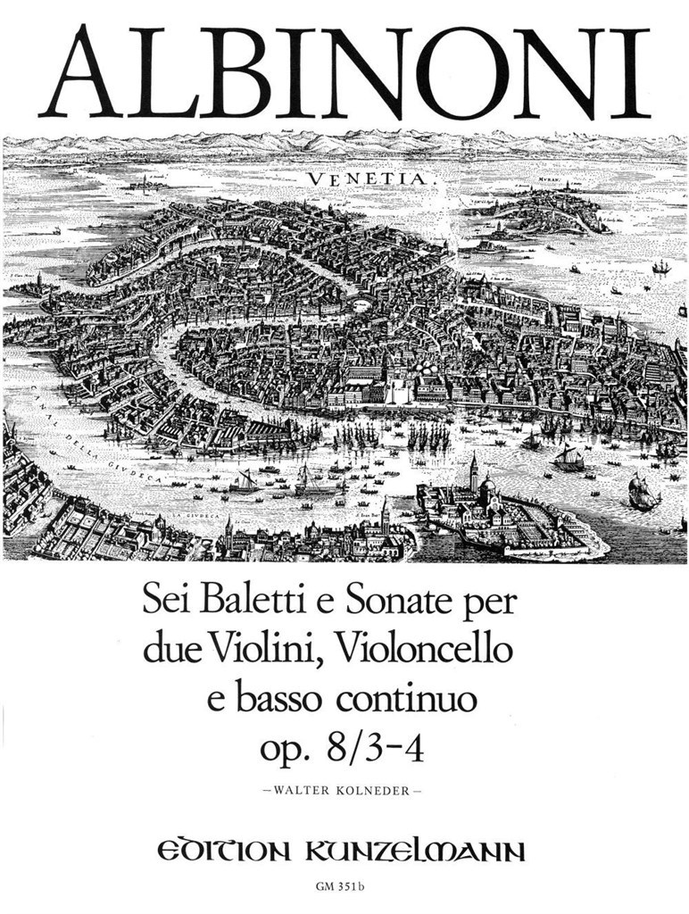 6 Baletti und Sonaten Op. 8-3-4