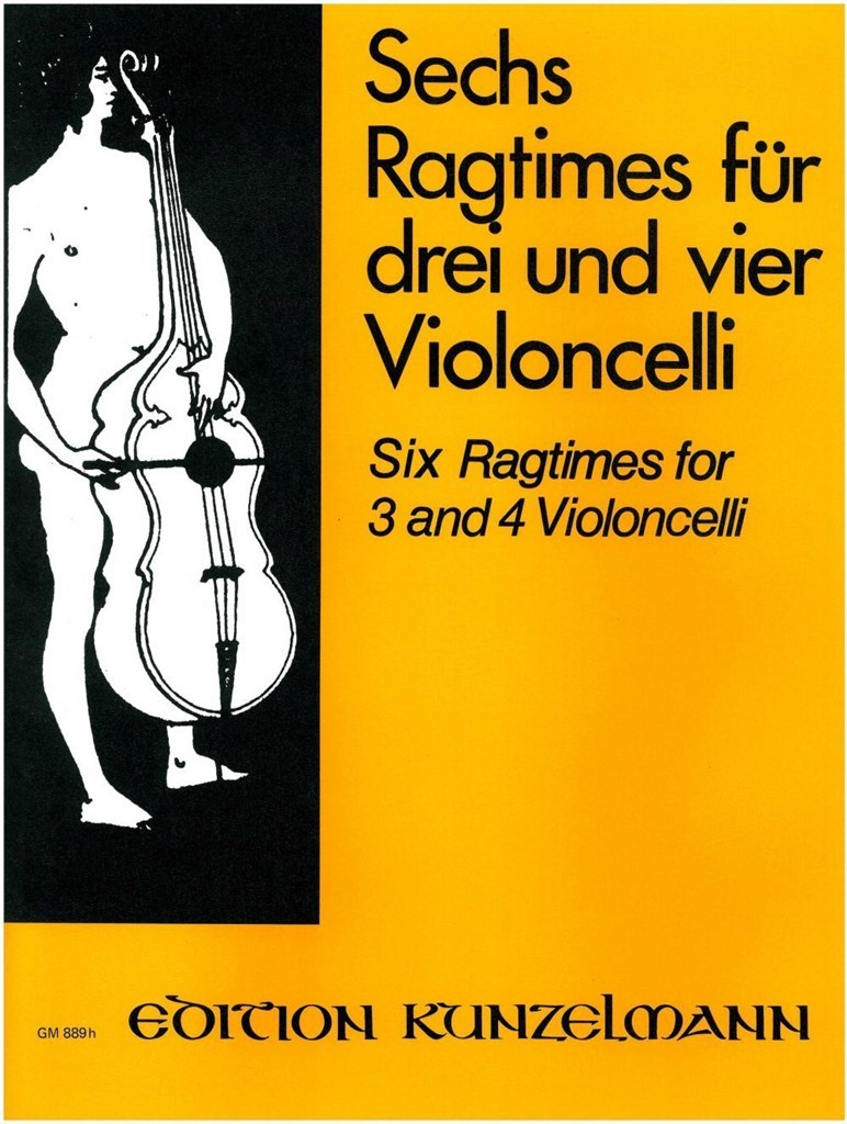 6 Ragtimes Für 3 und 4 Violoncelli