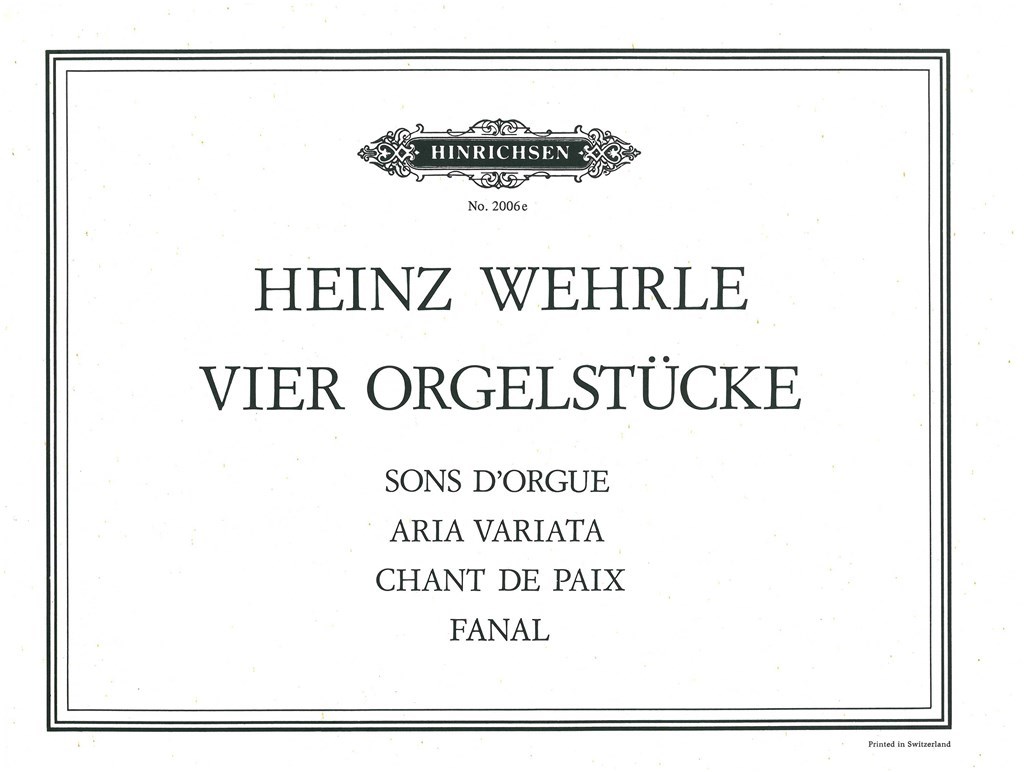 4 Orgelstücke