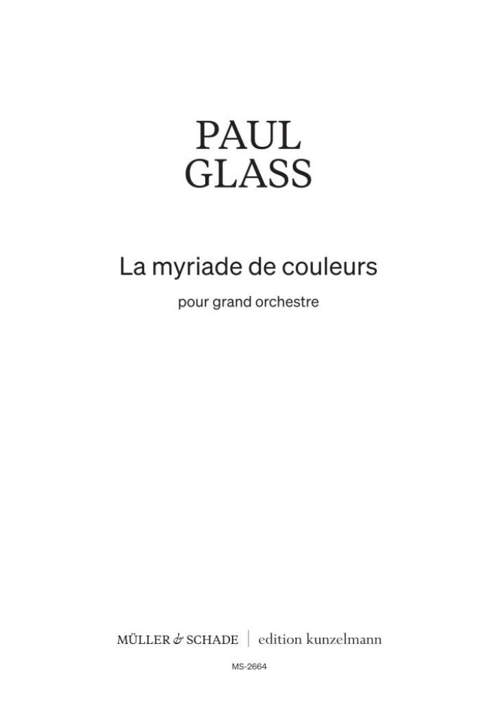 La myriade de couleurs