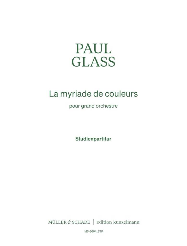 La myriade de couleurs