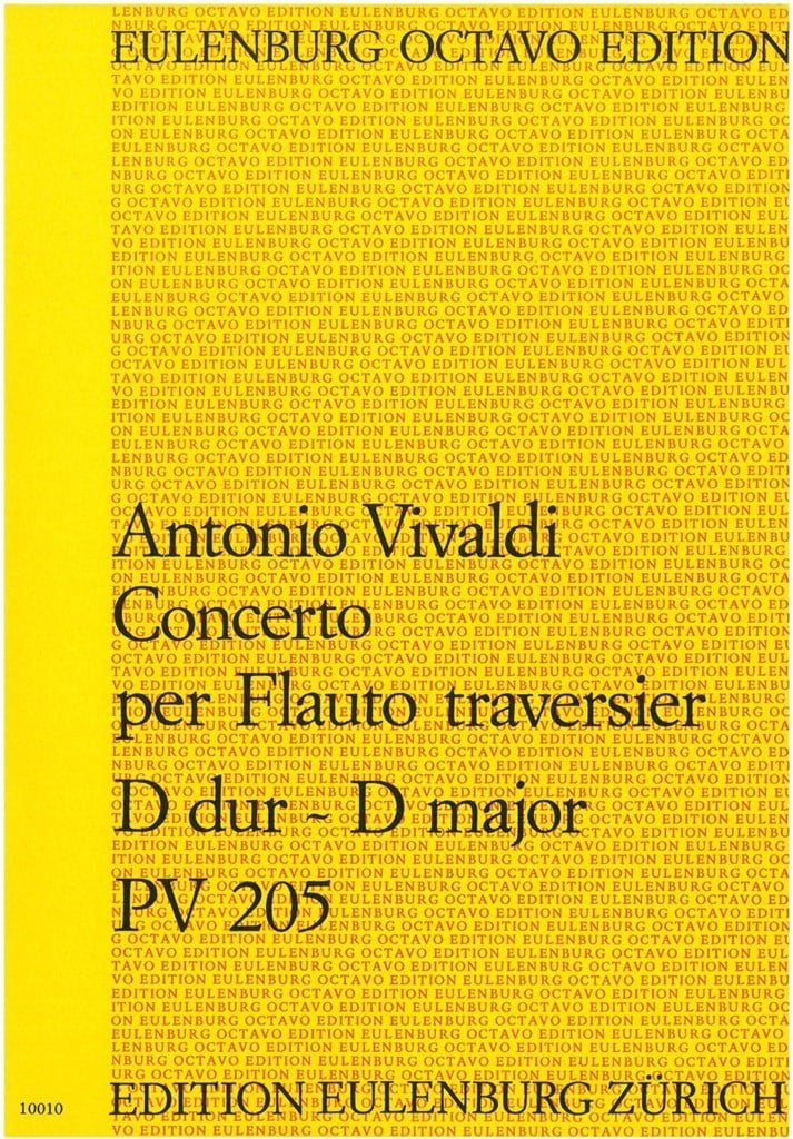 Konzert Für Flöte D-Dur Pv 205