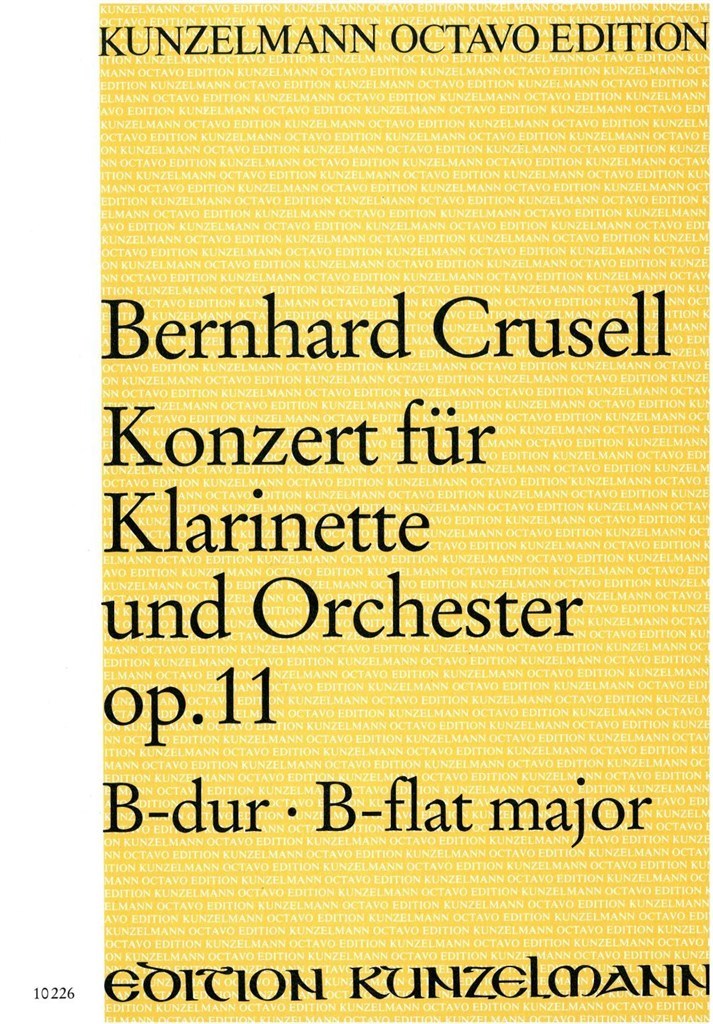 Konzert Für Klarinette B-Dur Op. 11